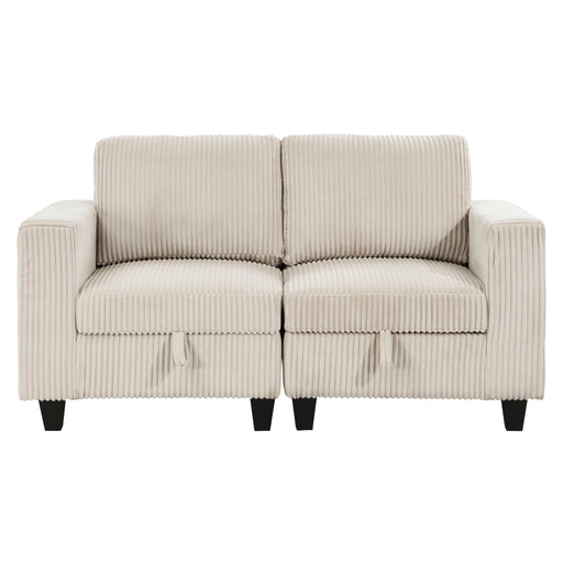 Walterboro love Seat With Storage, Storage Pouches And Charging Ports