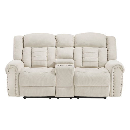 Nutmeg Double Reclining Love Seat With Center Console