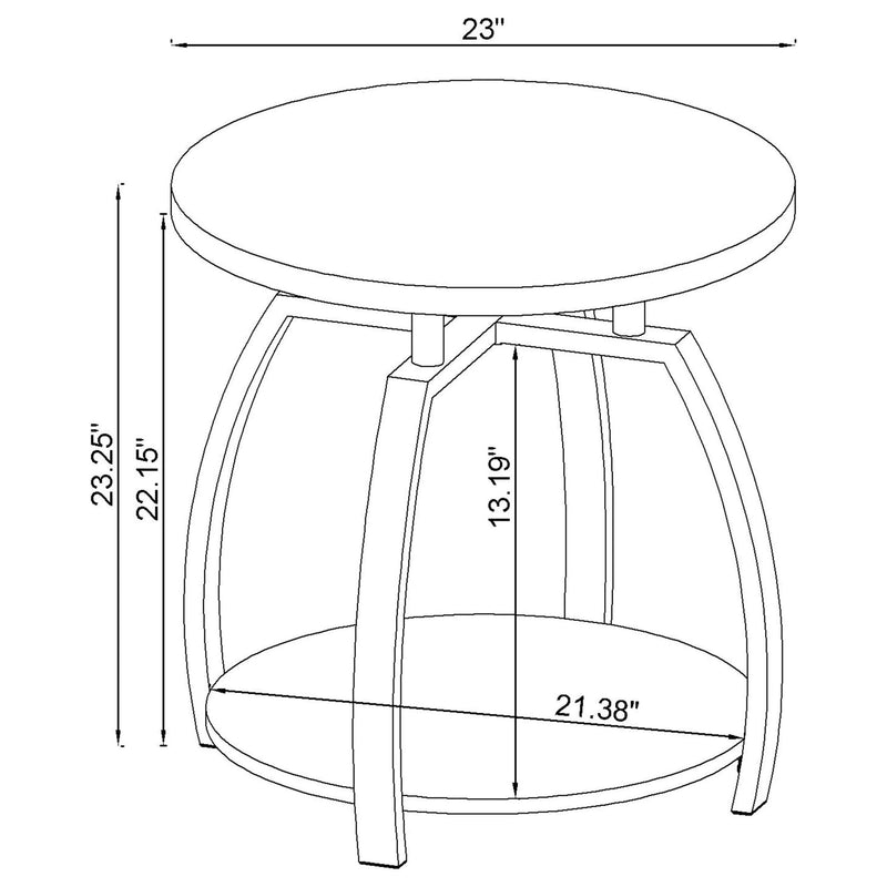 Dacre Round End Table