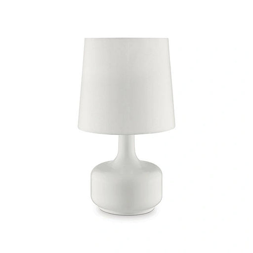 Lámpara de Mesa Brillante Blanca Farah de 17" de Alto