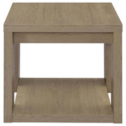 Pavone Open-Shelf Coffee and End Table Set - Latte 2-Piece Set