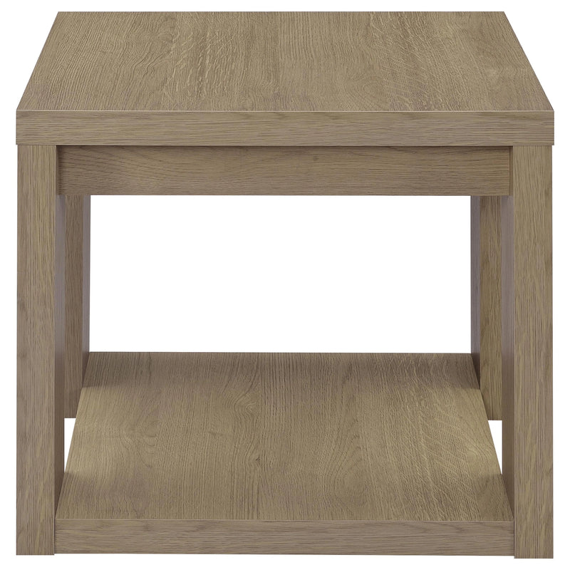 Pavone Open-Shelf Coffee and End Table Set - Latte 2-Piece Set