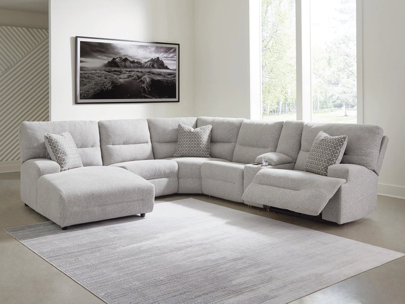 Seccional reclinable eléctrico Acklen Place con chaise