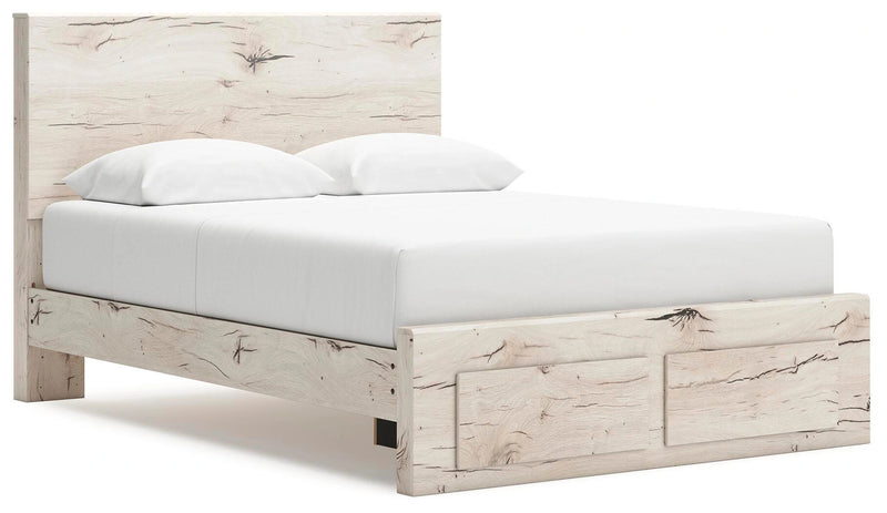 Cama Lawroy con almacenamiento en el panel