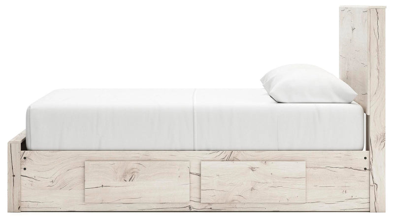 Cama Lawroy con almacenamiento en el panel
