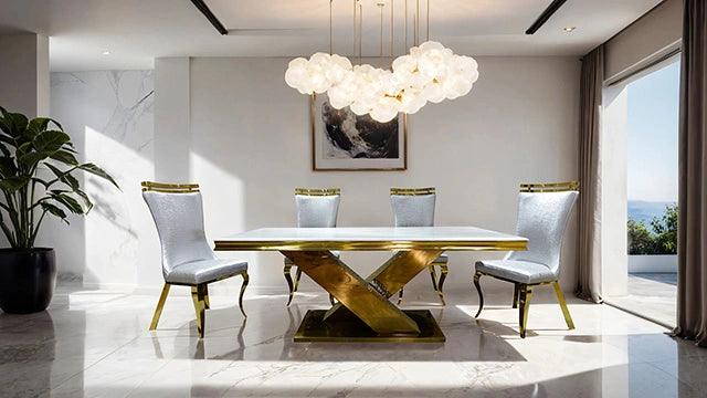 Juego de mesa de comedor de 7 piezas Palazzo
