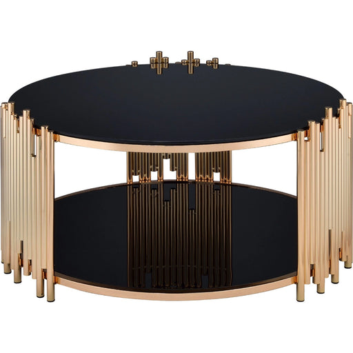 Mesa de centro Tanquin de Acme Furniture en oro/negro 84490