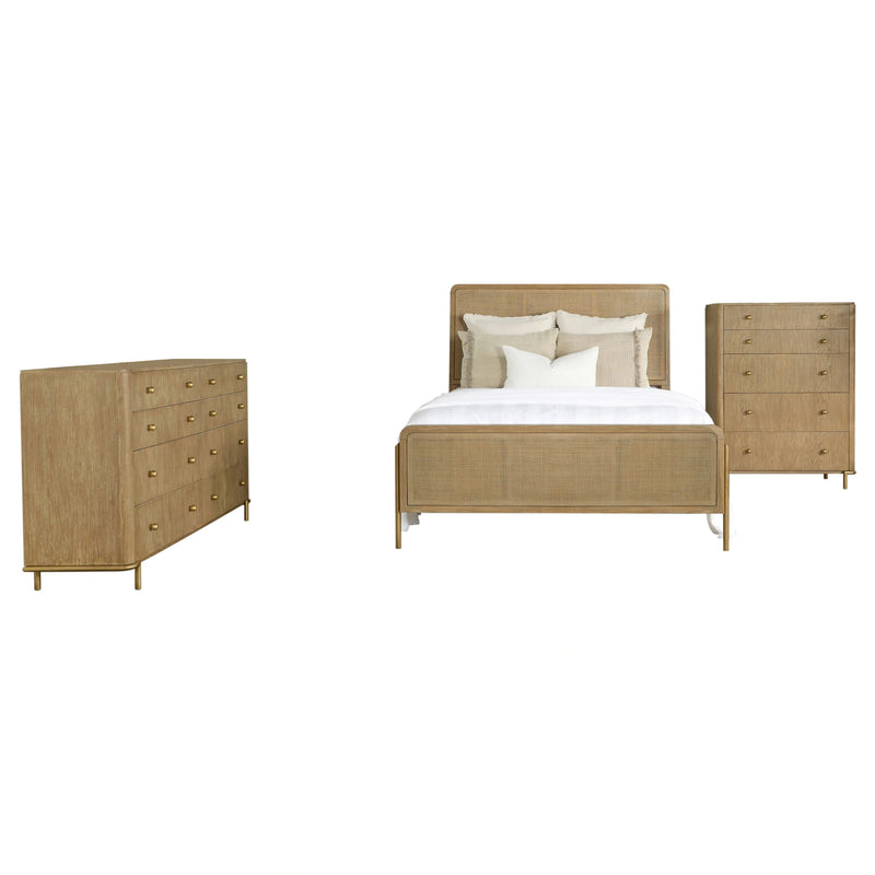 Arini 5 Pc Bedroom Set (Queen Bed, Nightstand, Dresser, Mirror and Chest)