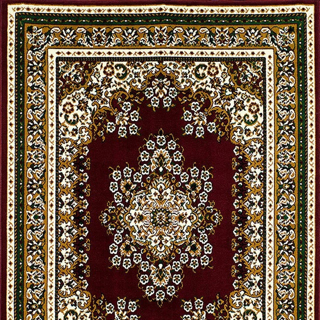 SHINTA Alfombra de 1.52m x 2.44m color Borgoña