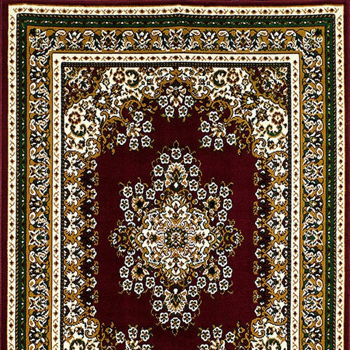 SHINTA Alfombra de 1.52m x 2.44m color Borgoña