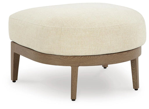 Serene Bay Outdoor Ottoman with Cushion