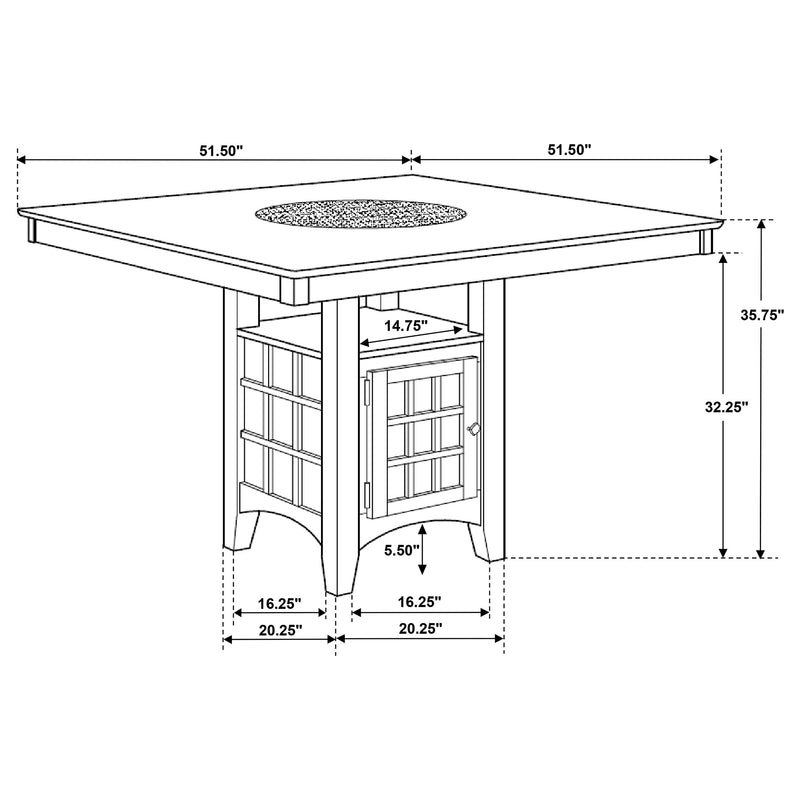 Mesa de comedor a la altura de mostrador Gabriel