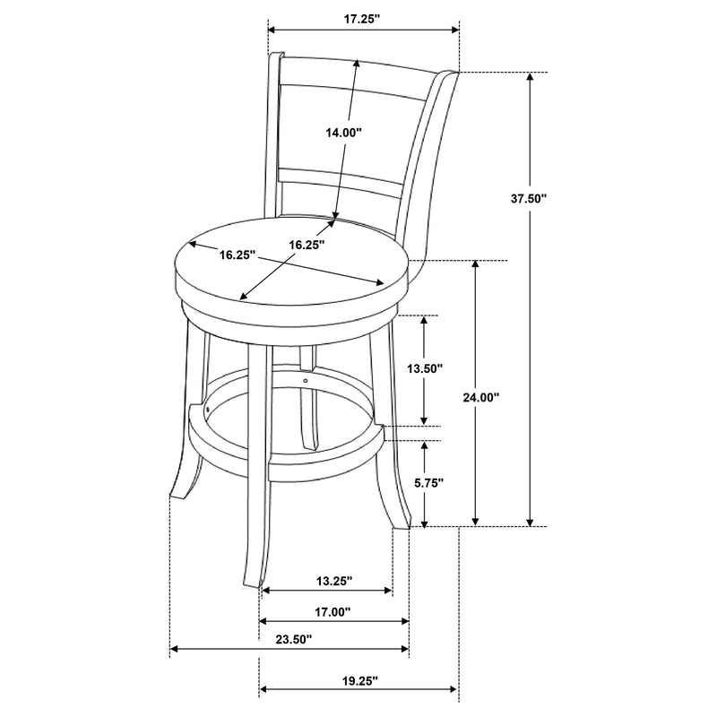 Silla de mostrador giratoria Broxton