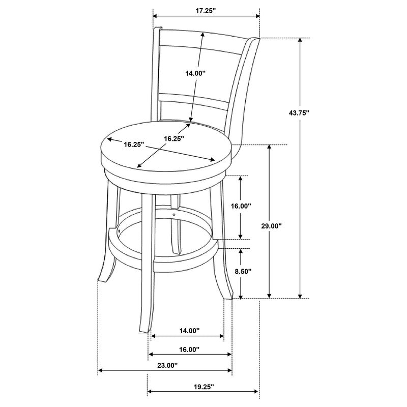 Silla de bar giratoria Broxton