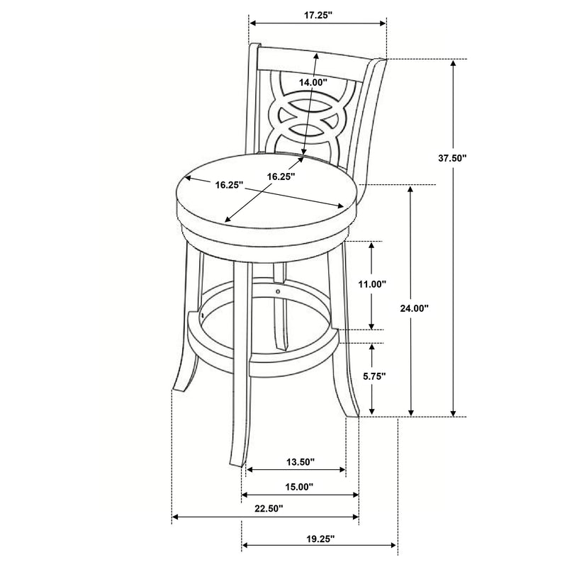 Silla de mostrador giratoria Calecita
