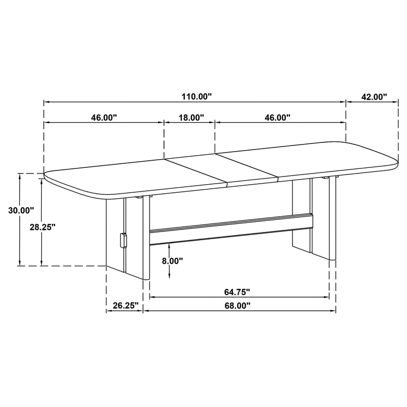 Mesa de comedor extensible Kailani