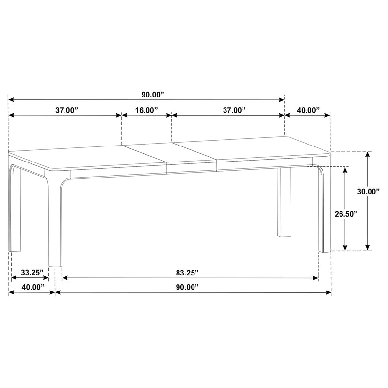 Mesa de comedor extensible Solano