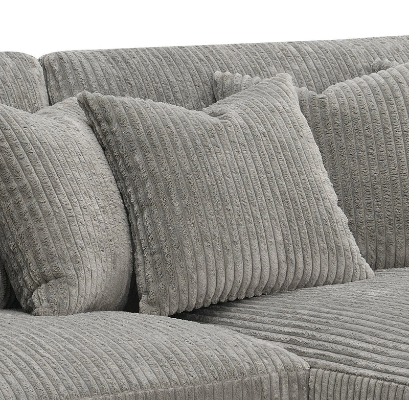 Reversible Sectional Sofa w/6 Pillows