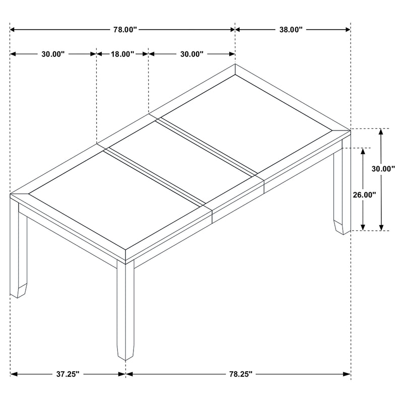 Mesa de comedor extensible Elodie