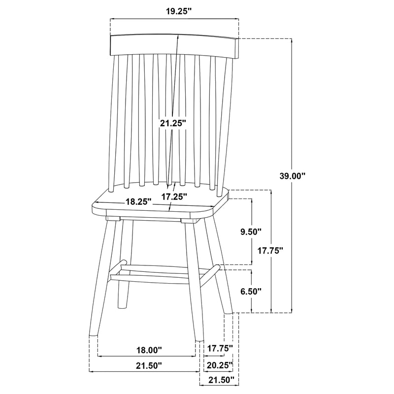 Silla de comedor lateral Andrews