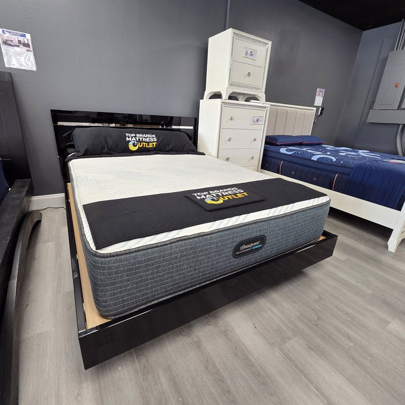 Simmons Beautyrest Pressure Hybrid Queen Mattress at DFW Furniture Warehouse overstock
