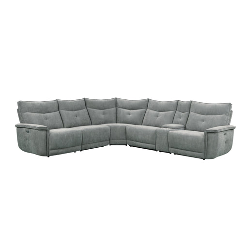 Tesoro 6-piece Modular Power Reclining Sectional With Power Headrests And USB Ports