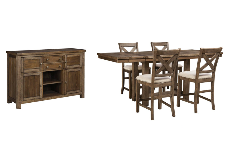طقم طاولة طعام Moriville مرتفع Counter Height