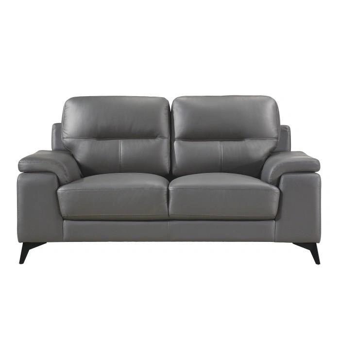Sofá de dos plazas Mischa en gris oscuro 9514DGY-2