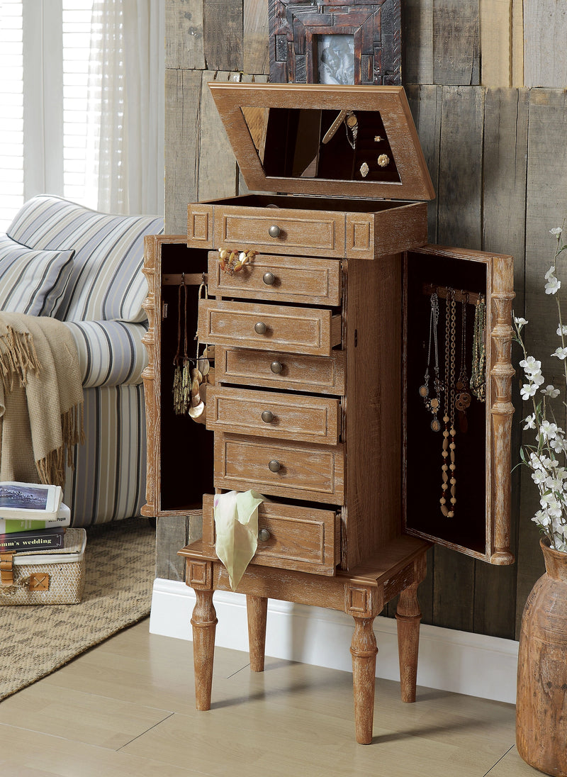 Joyero armoire Taline roble desgastado