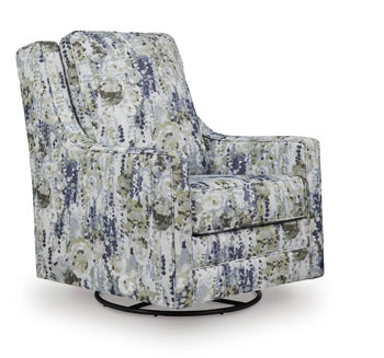 Sillón acentuado giratorio y reclinable Dustinford