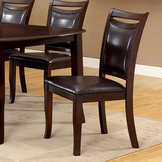 Silla auxiliar Woodside de cerezo oscuro/espresso (2/CAJA)