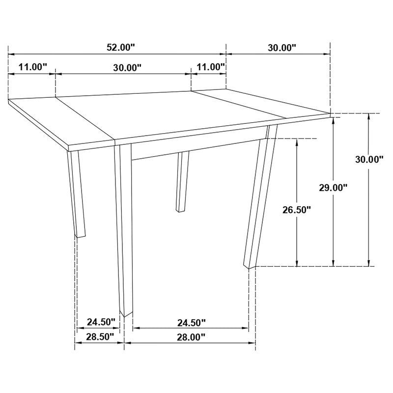Mesa de comedor extensible Kelso