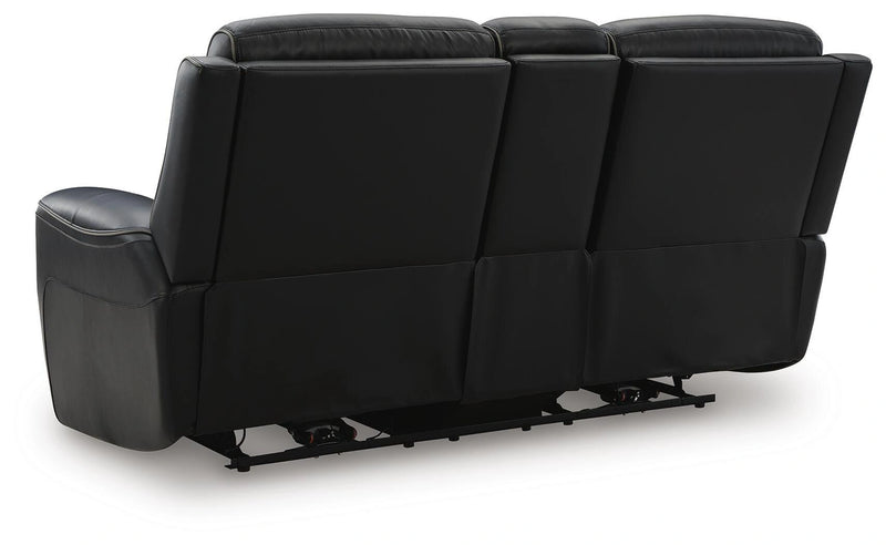 Seccional reclinable doble 5Z-Comfort con consola