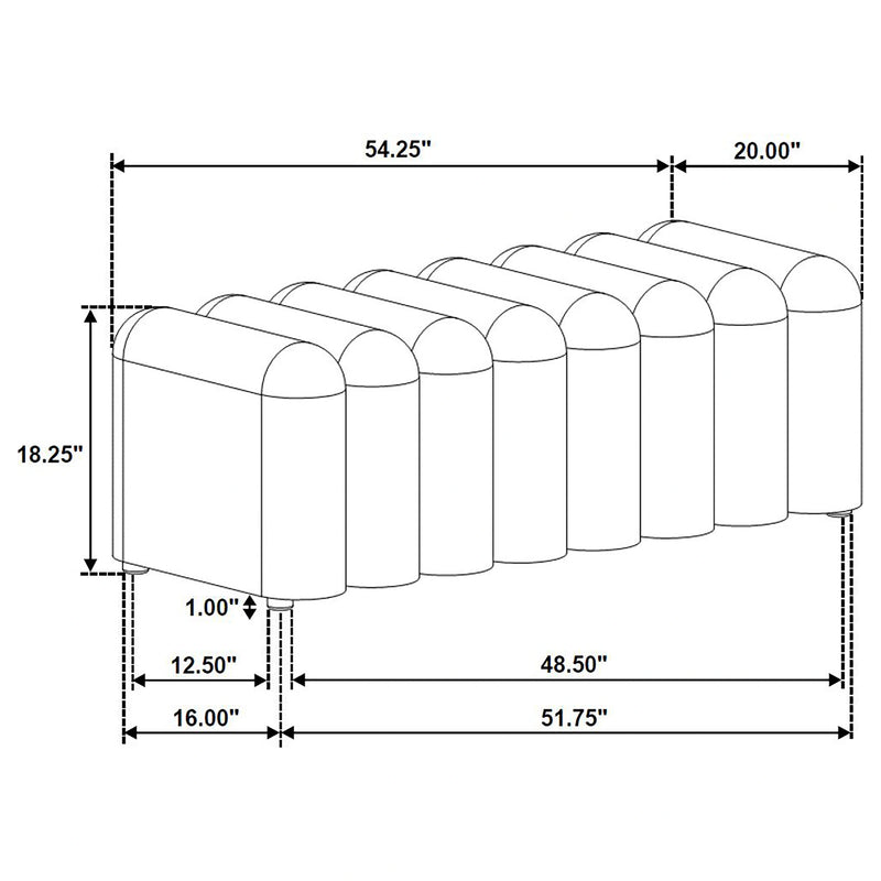 Summer Channel Accent Bench