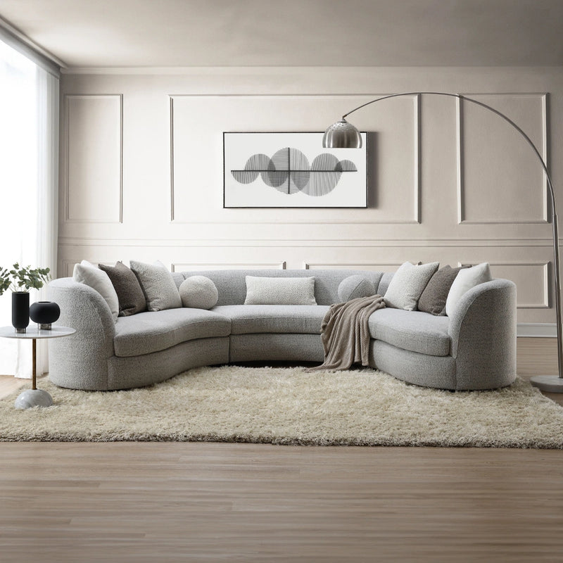 Sectional Sofa w/9 Pillows