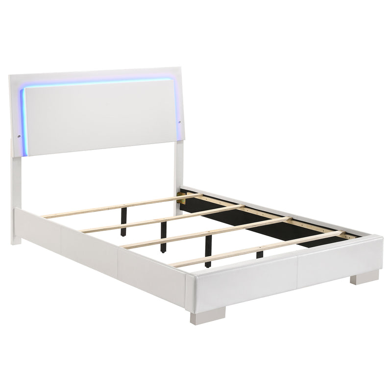 Cama Felicity con panel e iluminación LED