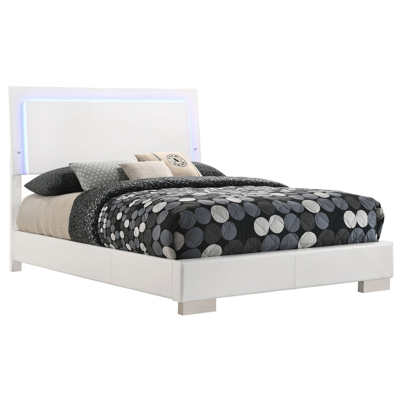 Cama Felicity con panel e iluminación LED