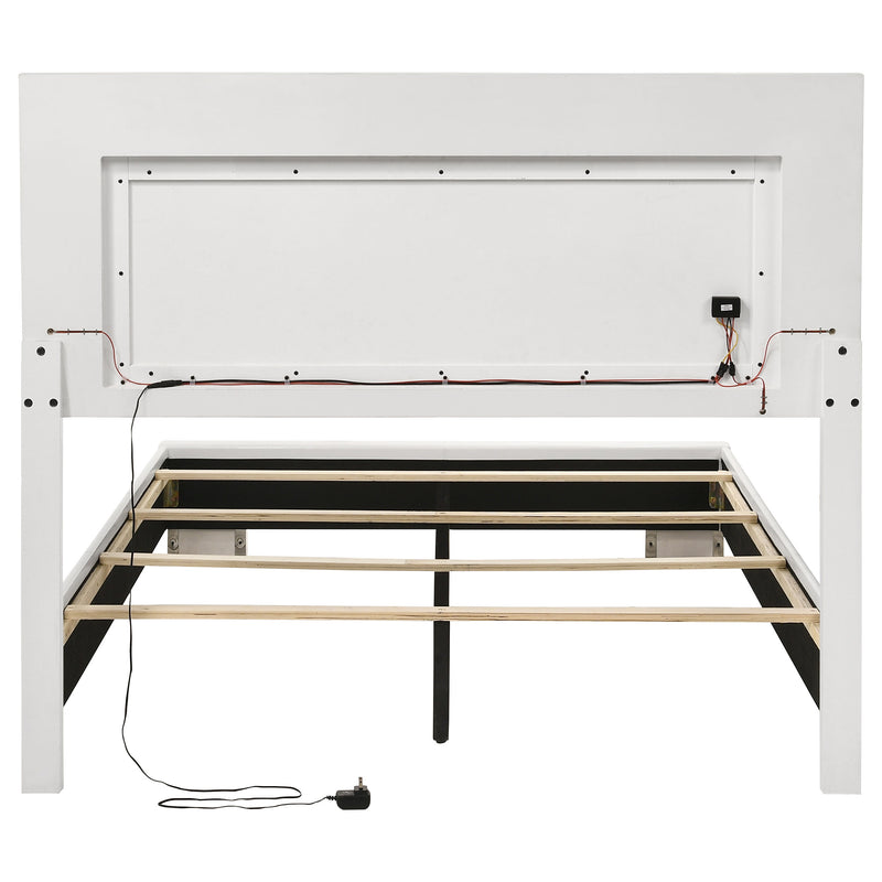 Cama Felicity con panel e iluminación LED