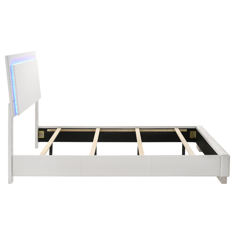 Cama Felicity con panel e iluminación LED