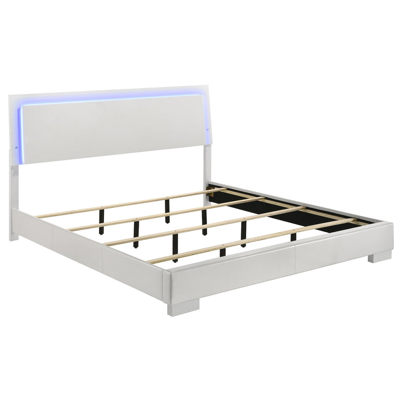 Cama Felicity con panel e iluminación LED