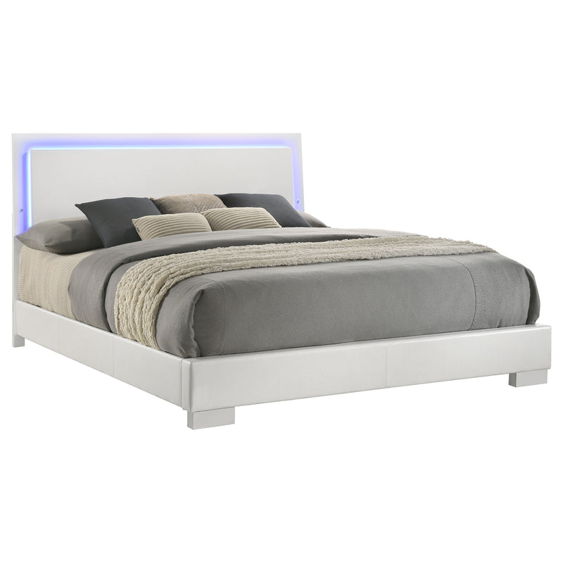 Cama Felicity con panel e iluminación LED