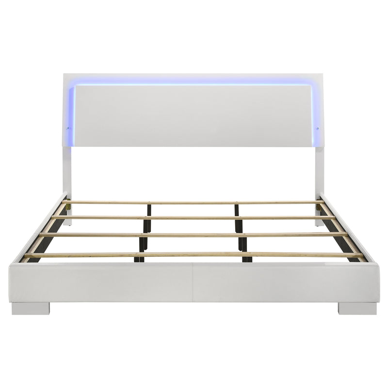 Cama Felicity con panel e iluminación LED