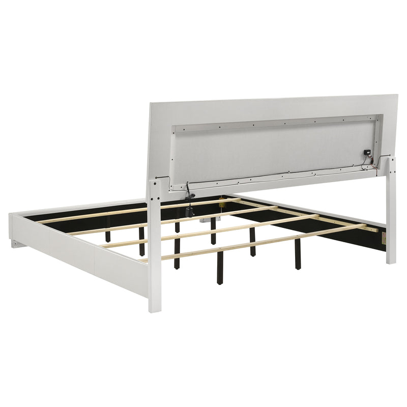 Cama Felicity con panel e iluminación LED