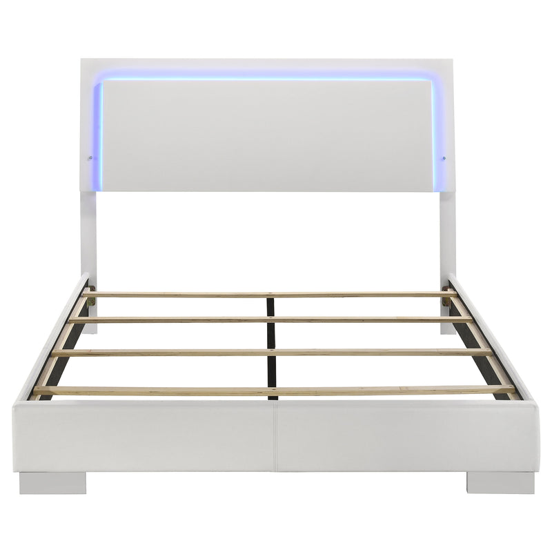 Cama Felicity con panel e iluminación LED