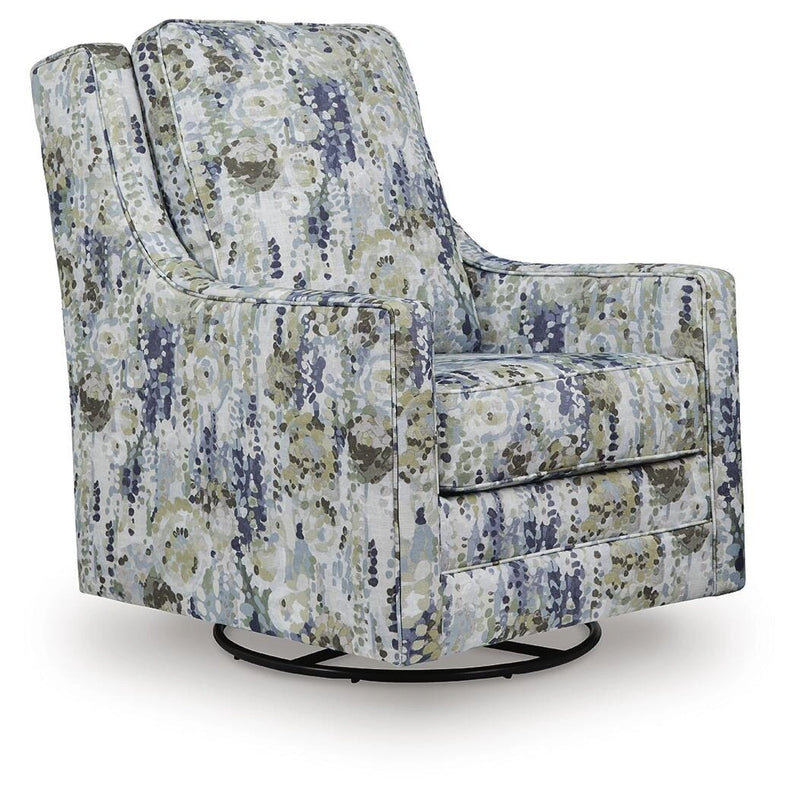 Sillón acentuado giratorio y reclinable Dustinford