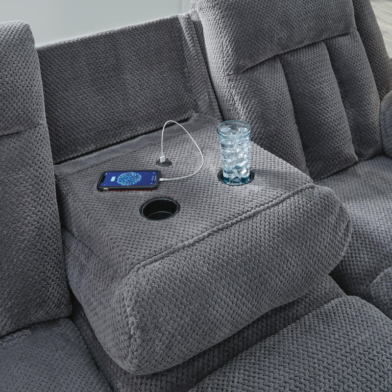 Sofá Reclinable Eléctrico Observation con Mesa Abatible