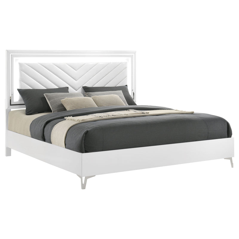 Cama con cabecero Cassia con iluminación LED