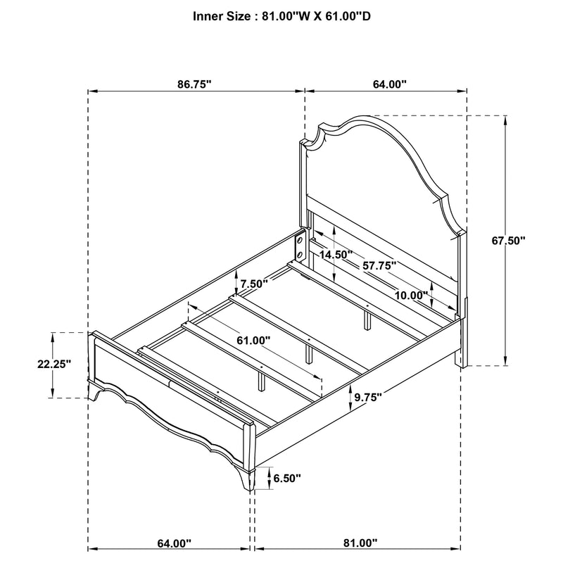 Revello Panel Bed