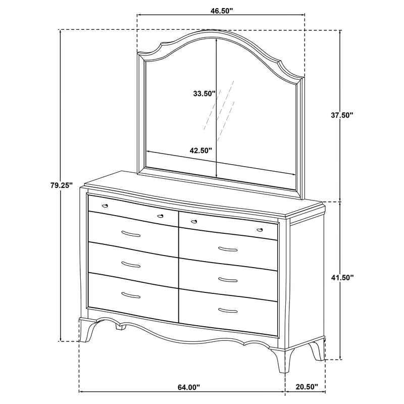 Revello Dresser with Mirror