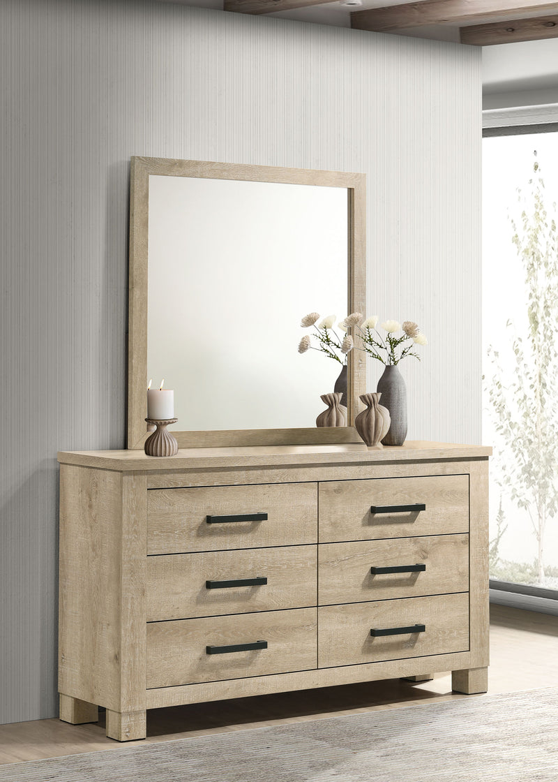 Cómoda Oakglen con espejo